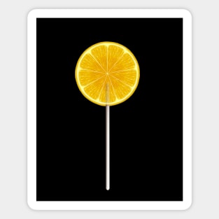 Lemon Slice Lollipop Magnet